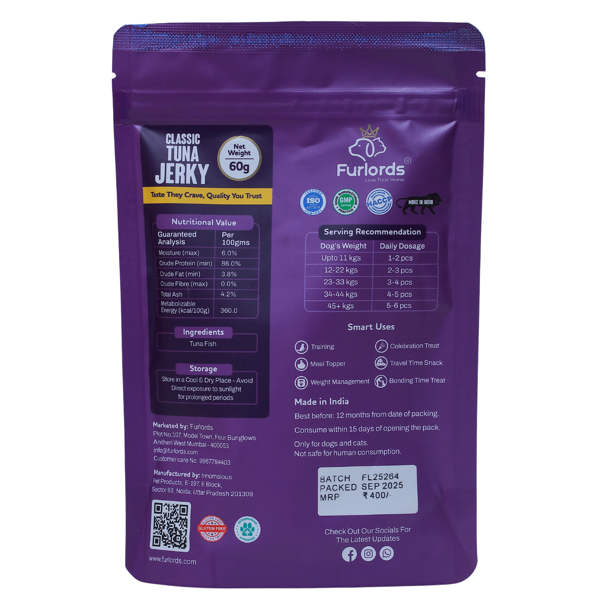 Furlords Classic Tuna Jerky