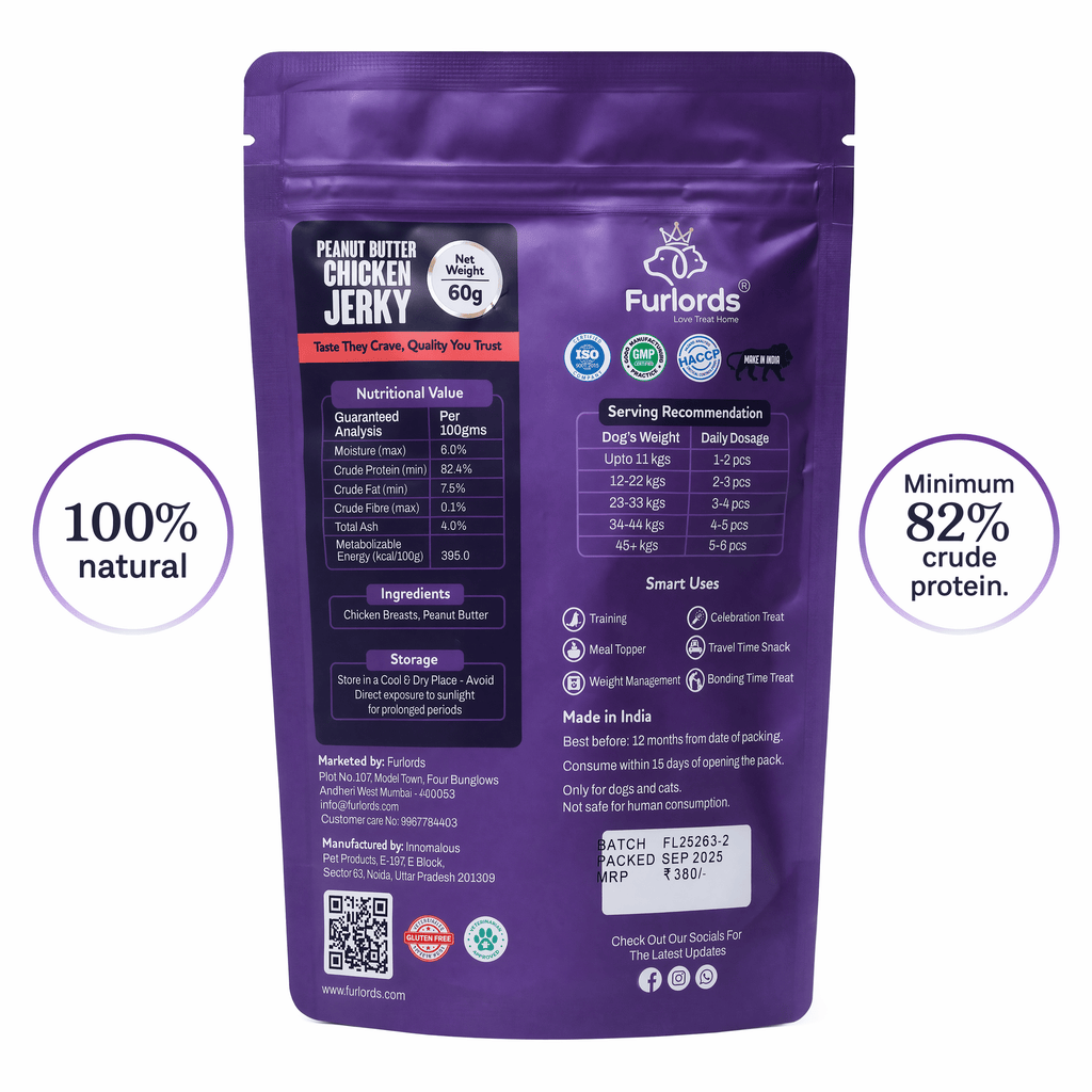 Furlords Peanut Butter Chicken Jerky