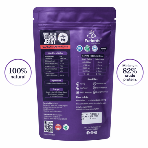 Furlords Peanut Butter Chicken Jerky