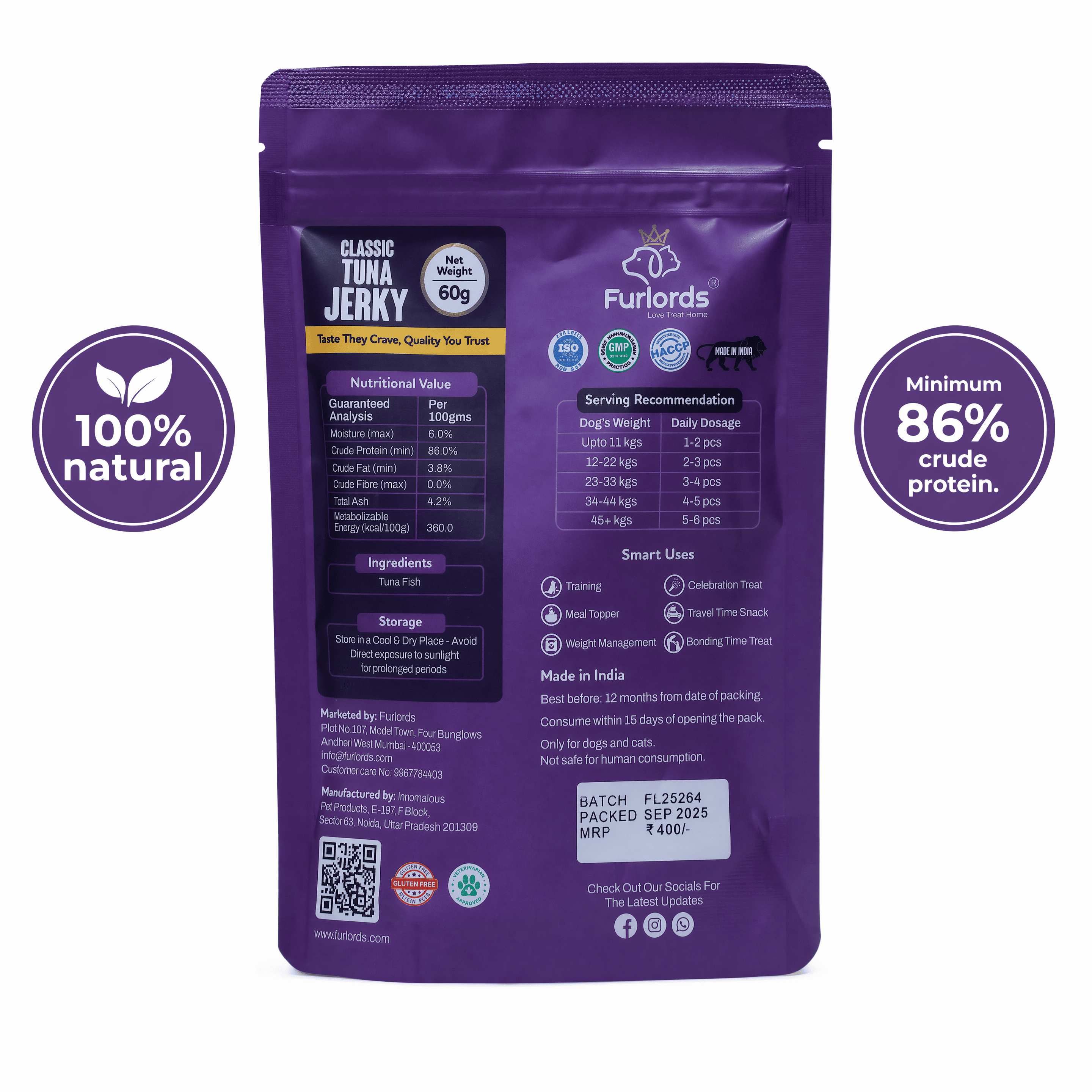 Furlords Classic Tuna Jerky